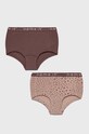 Name it figi dziecięce (2-pack) Planet friendly fioletowy 13208833.RoseTaupe