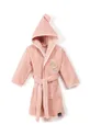 рожевий Дитячий халат La Millou FROGS Для дівчаток