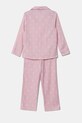 Polo Ralph Lauren pijamale de bumbac pentru copii 4P0034 roz AA00