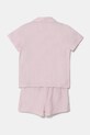 Детска памучна пижама Polo Ralph Lauren 4P0122 розов AA00