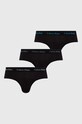 Сліпи Calvin Klein Underwear 3-pack трикотаж чорний 0000U2661G