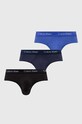 Slipy Calvin Klein Underwear 3-pak pletenina čierna 0000U2661G