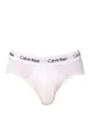 biela Calvin Klein Underwear - Slipy Hip Brief (3-pak) Pánsky