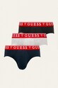 Guess Slipy (3-pack) nadruk szary U97G00.JR003