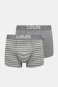 Levi's - Boxerky (2-pack) hladký šedá 37149.0210