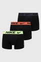 czarny Nike Bokserki (3-pack) Męski