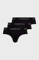 Versace slipy (3-pack) bawełna czarny AU04319.NOS