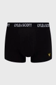 Lyle & Scott boxeralsó (3-pack) fekete