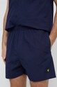 Бавовняна піжама Lyle & Scott RILEY.9073 темно-синій
