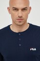 Fila pijamale de bumbac FPS1095 bleumarin