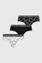 Karl Lagerfeld slipy 3-pack wzorzyste czarny 225M2102