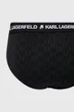 fekete Karl Lagerfeld alsónadrág