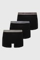 Karl Lagerfeld bokserki (3-pack) dzianina czarny 225M2107