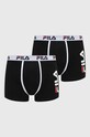 Μποξεράκια Fila 2-pack εφαρμοστό σορτς μπόξερ μαύρο FU5040/2