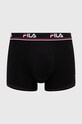 Boxerky Fila pletenina černá FU5180