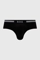Bombažne spodnjice BOSS Pletenina črna 50475395