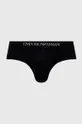 Bavlnené slipy Emporio Armani Underwear 3-pak tmavomodrá