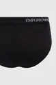 Bavlnené slipy Emporio Armani Underwear 3-pak čierna