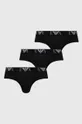 čierna Slipy Emporio Armani Underwear 3-pak Pánsky