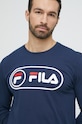 Fila set de pijama de bumbac FPS1129 bleumarin