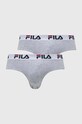 Moške spodnjice Fila 2-pack Pletenina siva FU5015/2