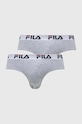 Moške spodnjice Fila 2-pack Pletenina siva FU5015/2