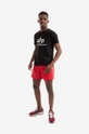 Alpha Industries swim shorts red