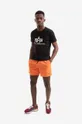 Alpha Industries swim shorts orange