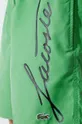 green Lacoste swim shorts