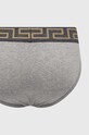 Versace slipy 2-pack szary AU10180.A232741