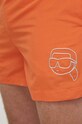 Karl Lagerfeld szorty kąpielowe pomarańczowy 240M2208