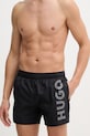 HUGO szorty kąpielowe 50513979 czarny AW25