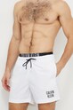 Calvin Klein szorty kąpielowe Planet friendly biały KM0KM00740