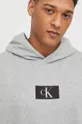 Calvin Klein Underwear pamut pulóver otthoni viseletre szürke