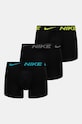 Bokserice Nike 3-pack bez uzorka crna 0000KE1157