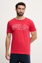 Bavlnené pyžamo Fila FPS1191 červená SS25