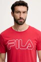 Bavlnené pyžamo Fila FPS1191 červená