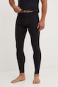 Versace legginsy funkcyjne niski czarny AU100023.1A10011
