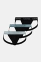 Труси джоки (jockstrap) Calvin Klein Underwear 3-pack трикотаж чорний 000NB3363A