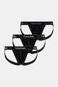 Calvin Klein Underwear jockstrap 3-pack dzianina czarny 000NB3363A