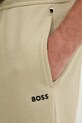 BOSS loungewear šortky pánské s bavlnou Waffle Shorts zelená 50535884