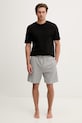 BOSS loungewear šortky pánské s bavlnou Waffle Shorts 50535884 šedá AA00