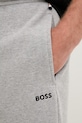 BOSS loungewear šortky pánské s bavlnou Waffle Shorts šedá 50535884