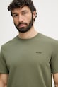 BOSS lounge tričko pánske Waffle T-Shirt zelená 50535891