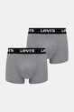 Levi's bokserki męskie bawełniane z elastanem 2-pack szary 37149.1233