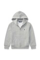 Polo Ralph Lauren - Dětská mikina 134-176 cm s kapucí šedá 323547626002