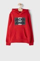 Jack & Jones bluza dziecięca z kapturem czerwony 12152841.