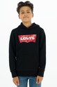 Дитяча кофта Levi's з капюшоном чорний 8E8778.NOS.B