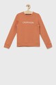 Детская хлопковая кофта Calvin Klein Jeans хлопок оранжевый IU0IU00162.9BYY