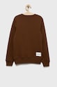 Calvin Klein Jeans bluza bawełniana dziecięca IU0IU00162.9BYY IU0IU00162.9BYY brązowy AA00